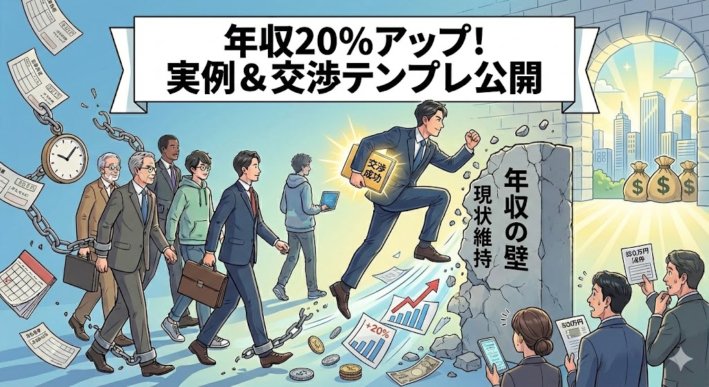 年収を20%アップさせた転職交渉の実例と交渉テンプレ｜「言い出しにくい」を解決する戦略的マネー交渉術