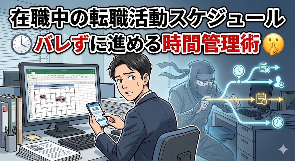 在職中の転職活動スケジュール|バレずに進める時間管理術