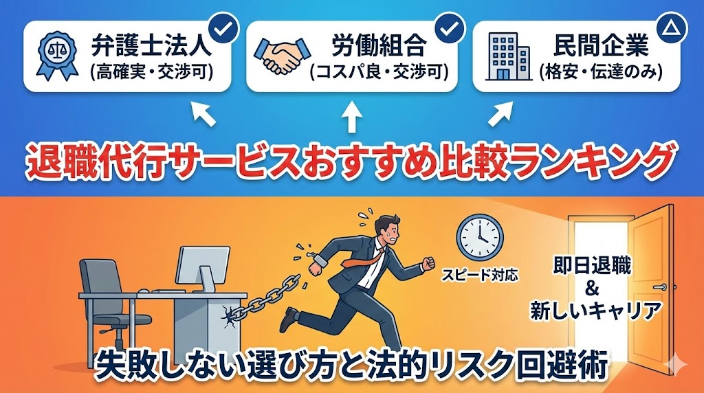 即日退職を叶える退職代行業者の選び方と法的リスクの回避術