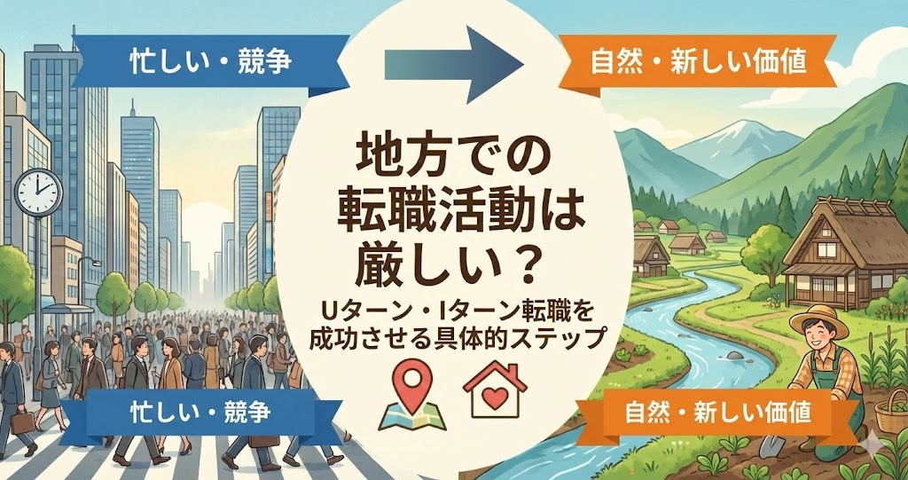 地方での転職活動は厳しい？Uターン・Iターン転職を成功させる具体的ステップ