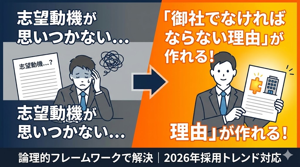 志望動機が書けない夜を越えて：御社でなければならない理由を導き出す思考術