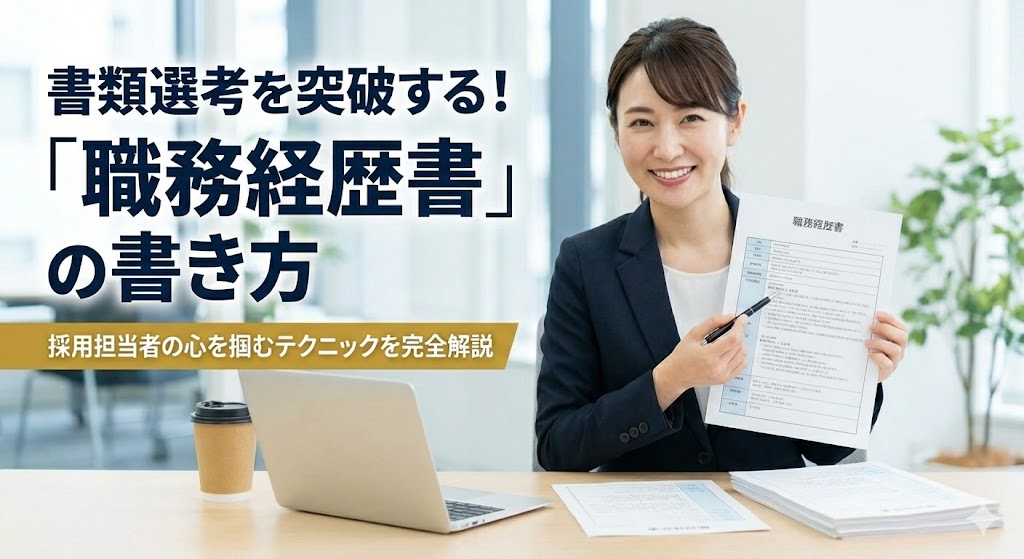 【完全保存版】書類選考を突破する「職務経歴書」の書き方・作成マニュアル