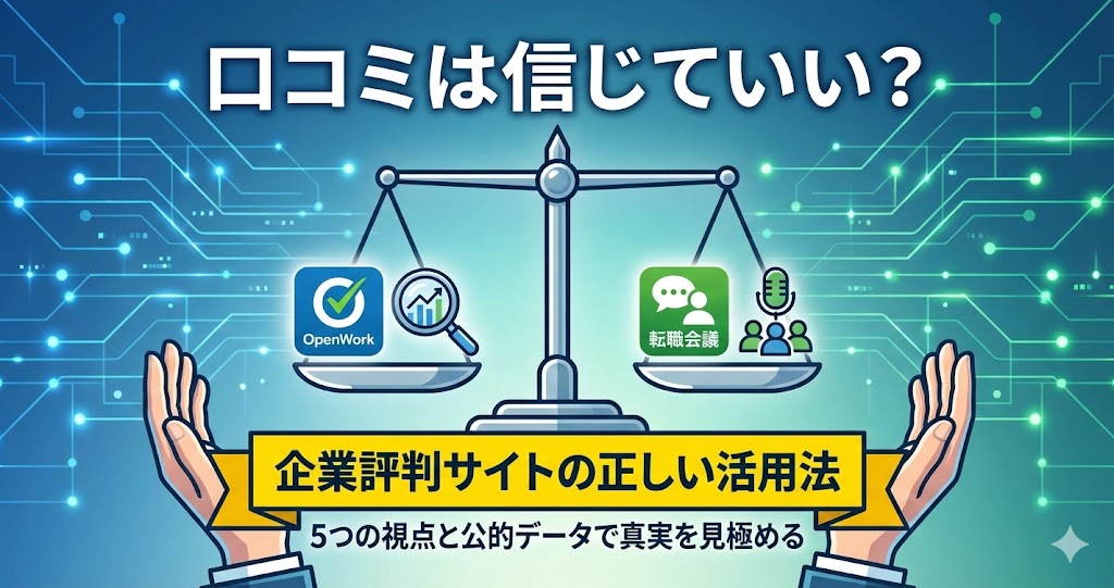 転職会議・OpenWorkの口コミは信じていい？企業評判サイトの正しい活用法