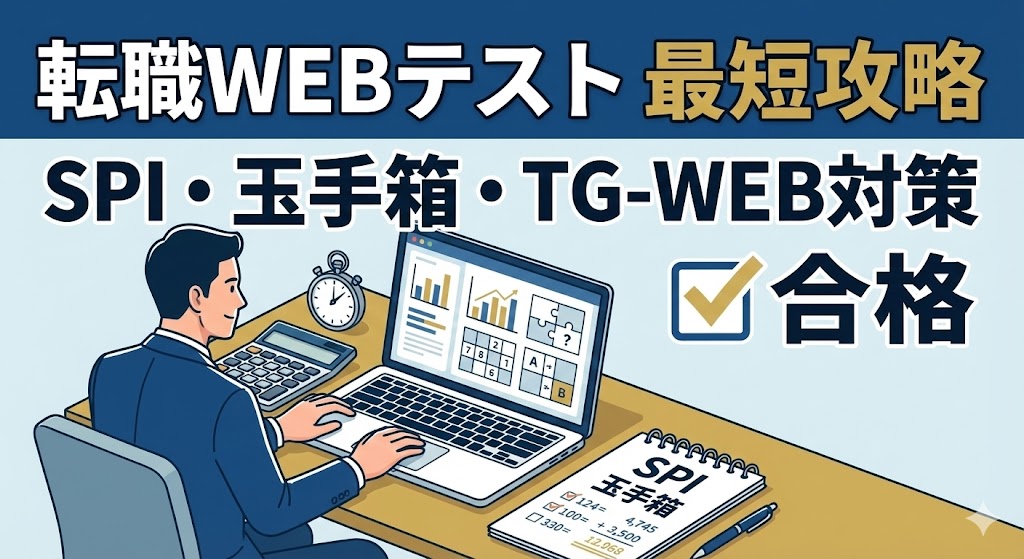 【転職】SPI・玉手箱で落ちない！大人のための「最短」WEBテスト攻略法