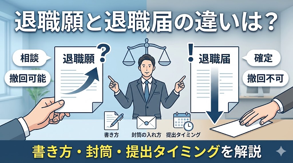 退職願と退職届の境界線：正しい書き方と提出マナーの教科書