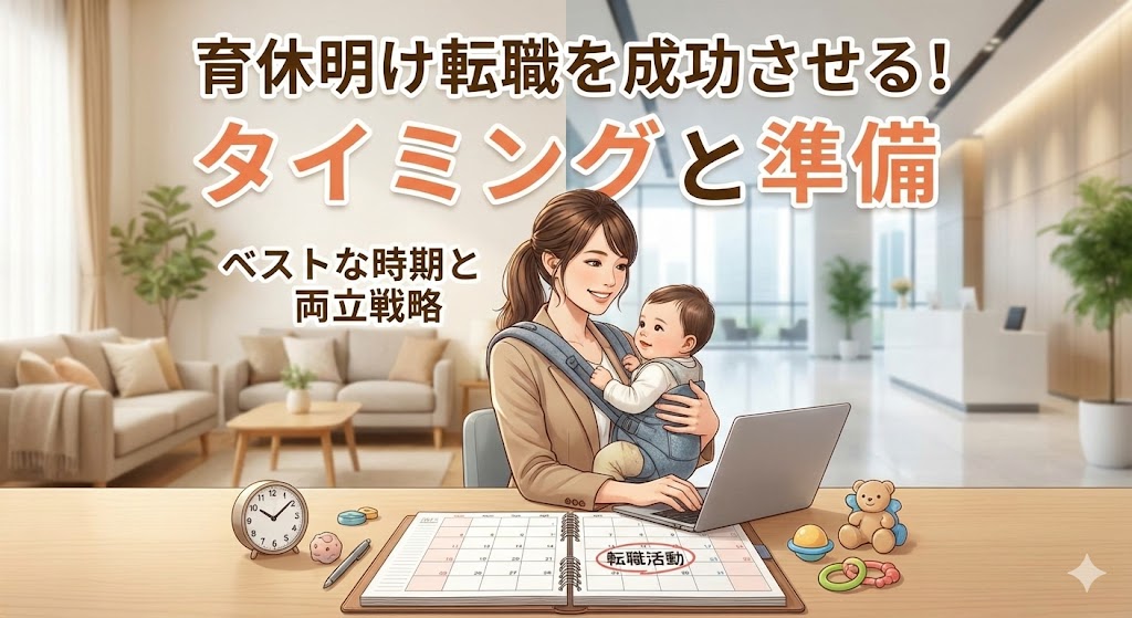 育休明けの転職を成功させる！ベストなタイミングと必要な準備を徹底解説