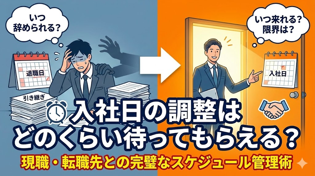 入社日調整のデッドライン：転職先はいつまで待ってくれる？現職との板挟みを解消する最適スケジュール術