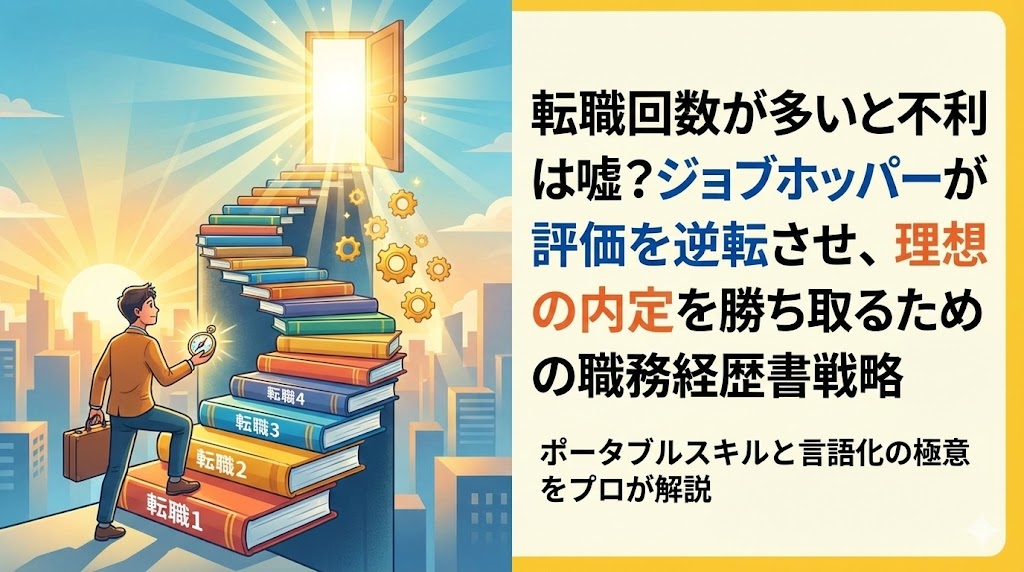 転職回数が多いと不利？ジョブホッパーが評価を逆転させ、採用を勝ち取るための職務経歴書戦略
