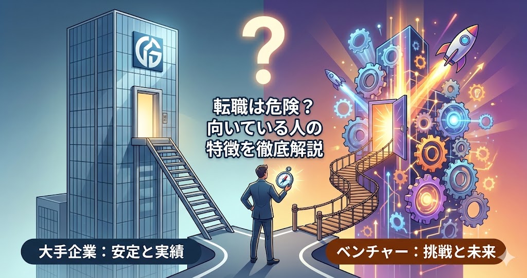 ベンチャー企業への転職は危険？大手との違いと向いている人の特徴