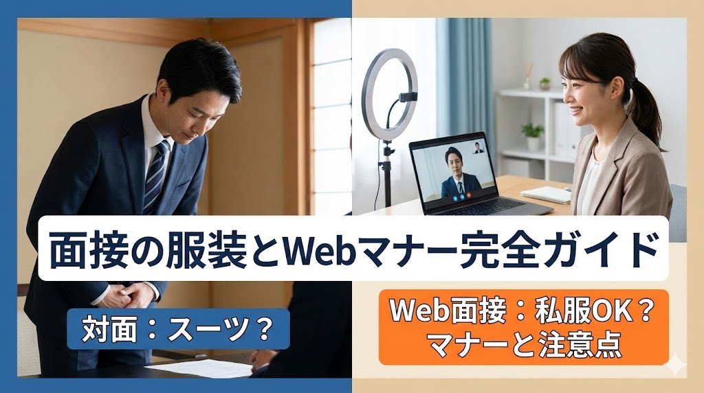 面接の服装はスーツか私服か？Web面接の最新マナーと失敗しないための注意点