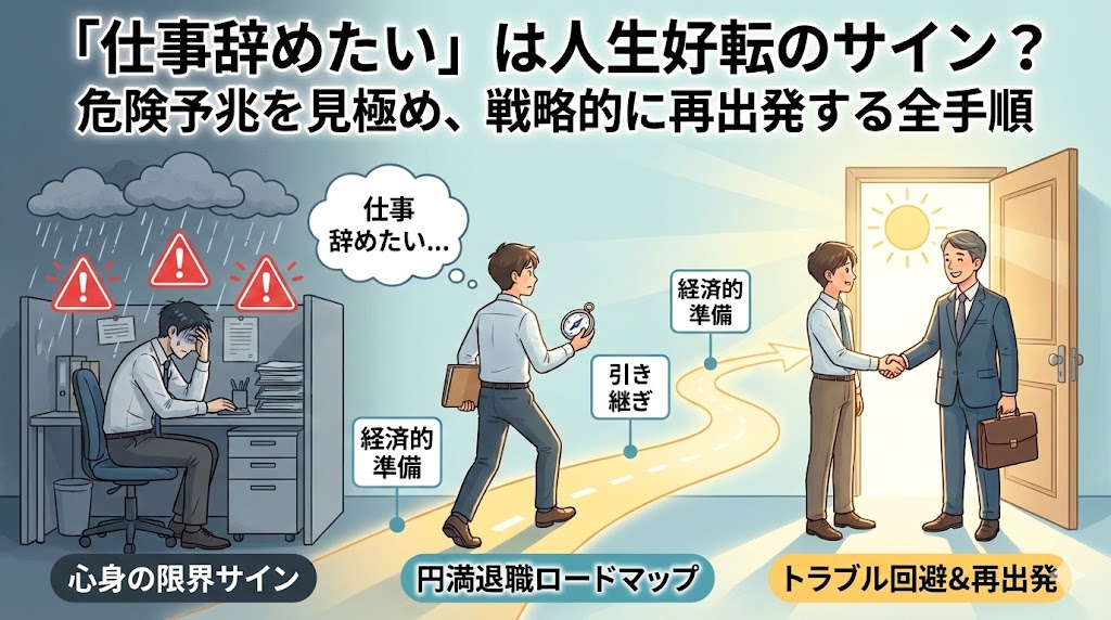 「仕事辞めたい」と思ったら？退職すべきサインと円満退職の手順